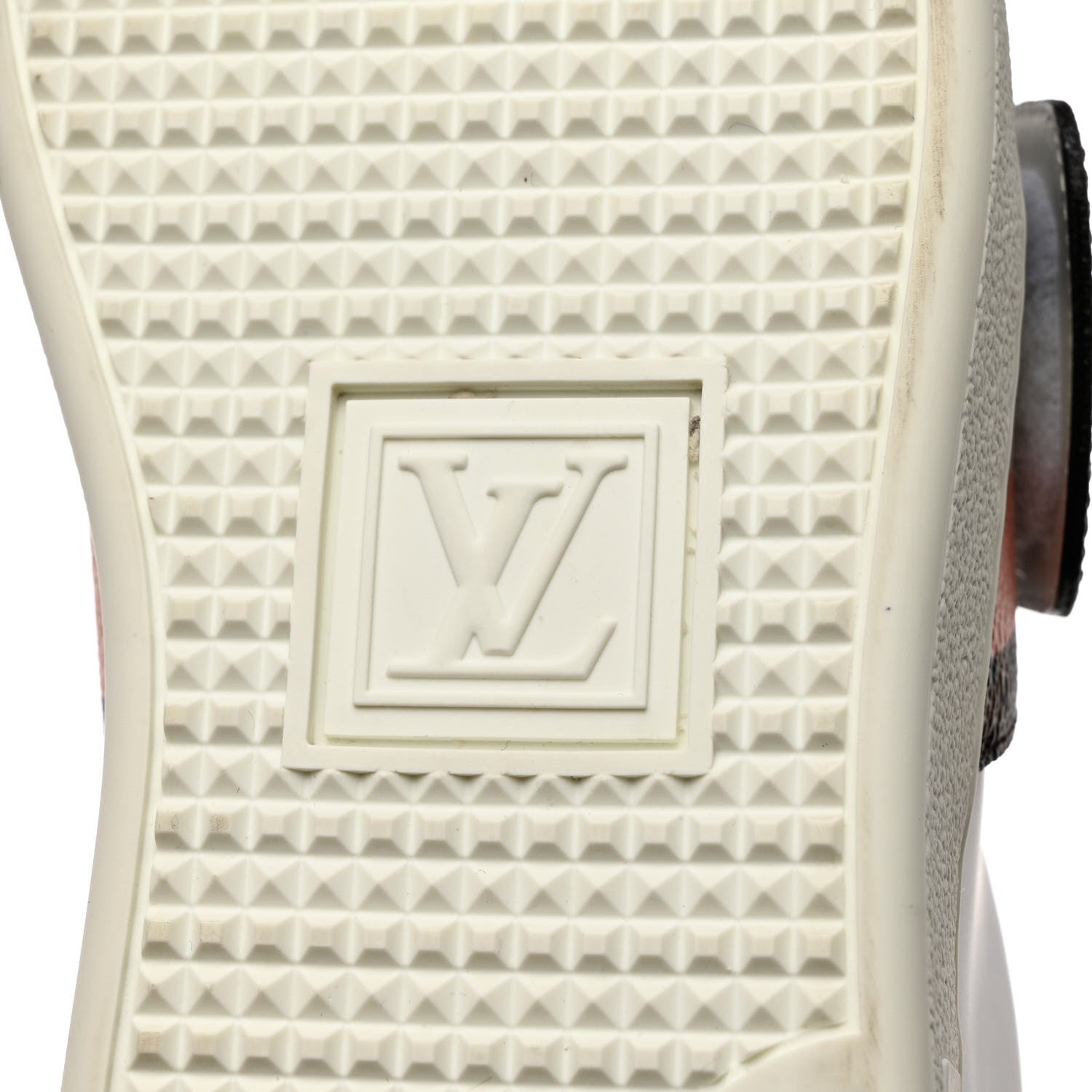 Louis Vuitton Calfskin Monogram Striped Frontrow Sneakers 38.5 White 8 of 11