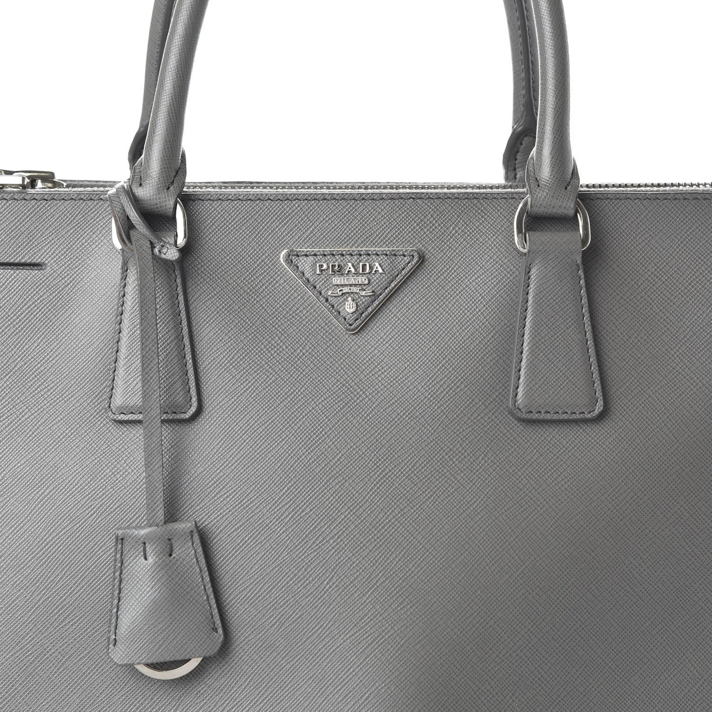 Saffiano Medium Galleria Double Zip Tote Marmo