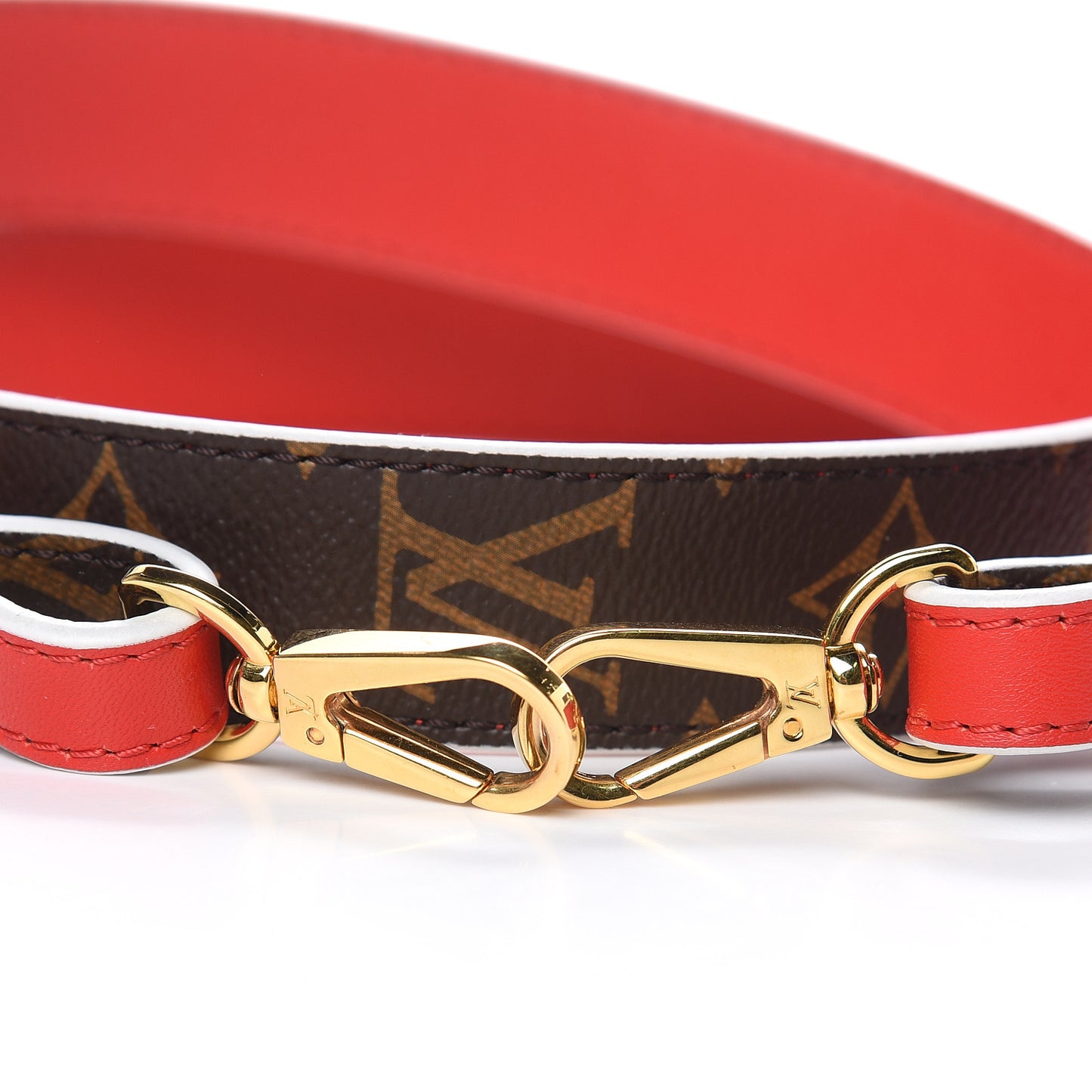 Monogram Bandouliere Shoulder Strap XL Coquelicot