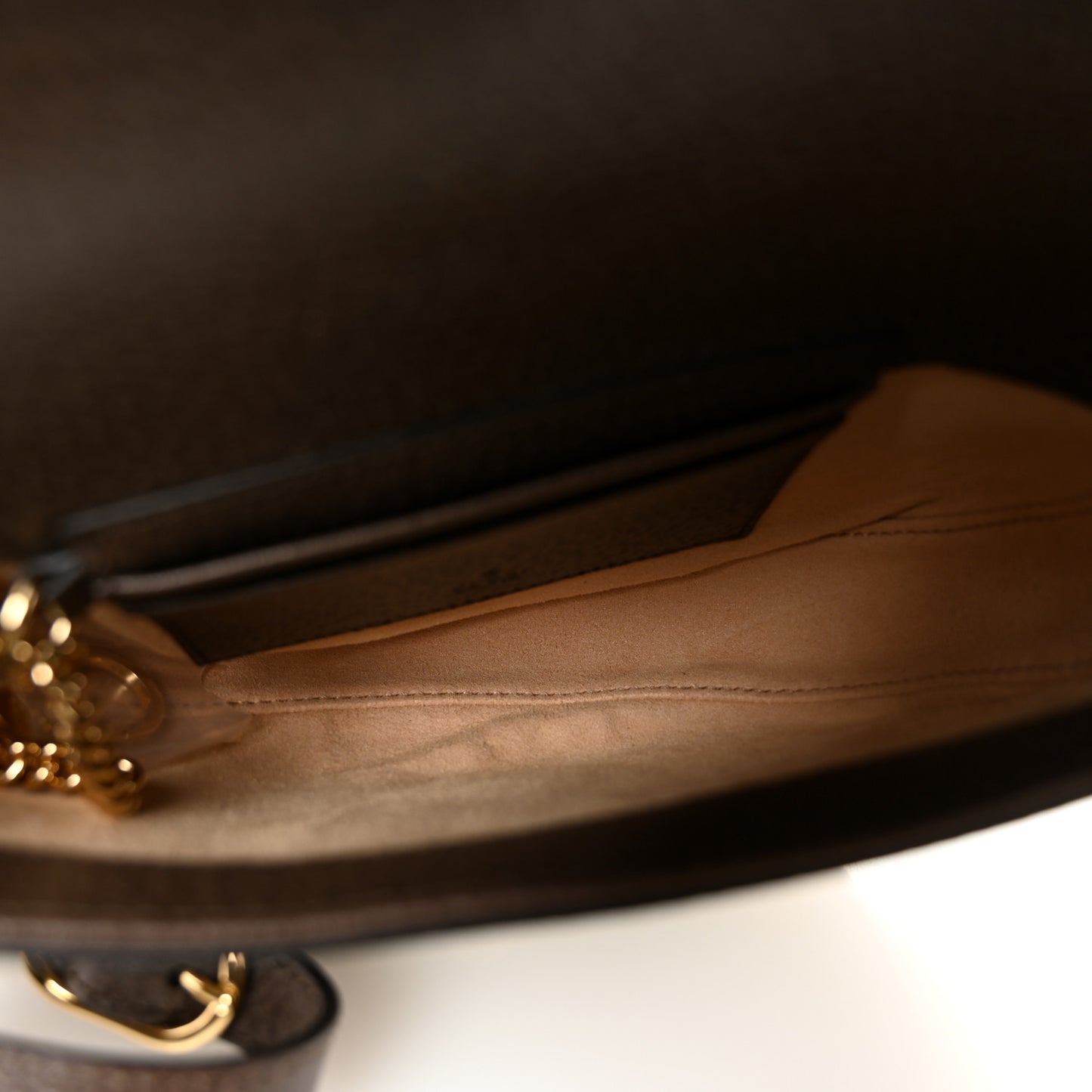 GG Supreme Monogram Textured Dollar Calfskin Web Mini Ophidia Flap Shoulder Bag Beige Ebony New Acero
