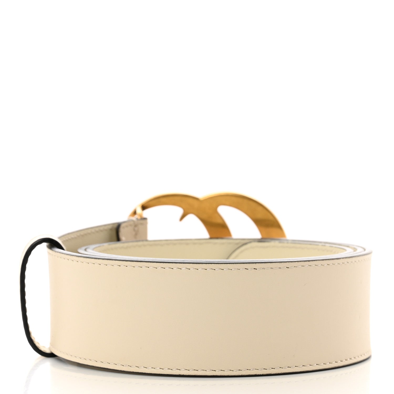 Gucci Calfskin Double G 40mm Belt 85 34 Mystic White 2 of 5