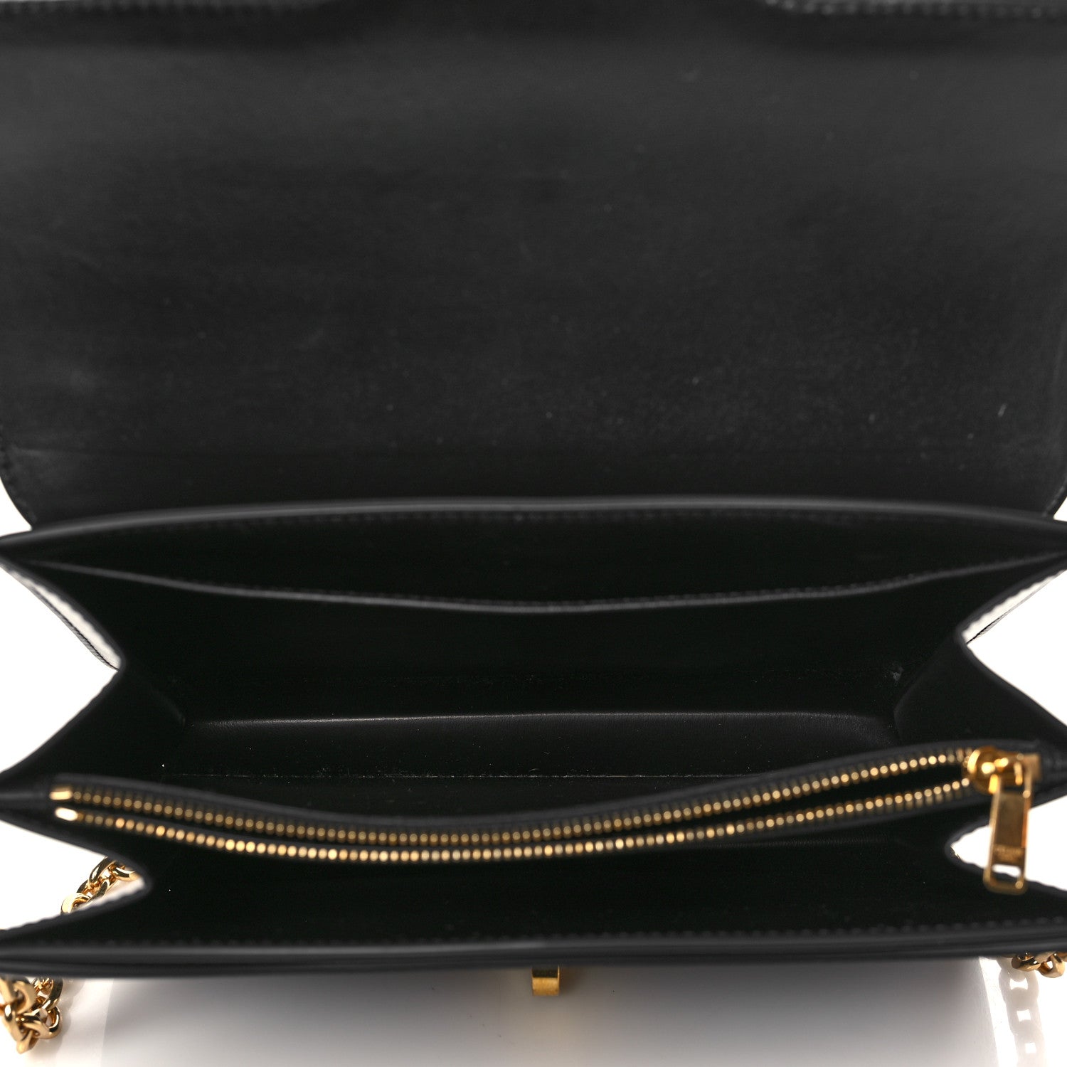 Celine Satinated Calfskin 16 Chain Bag Black 4 of 9