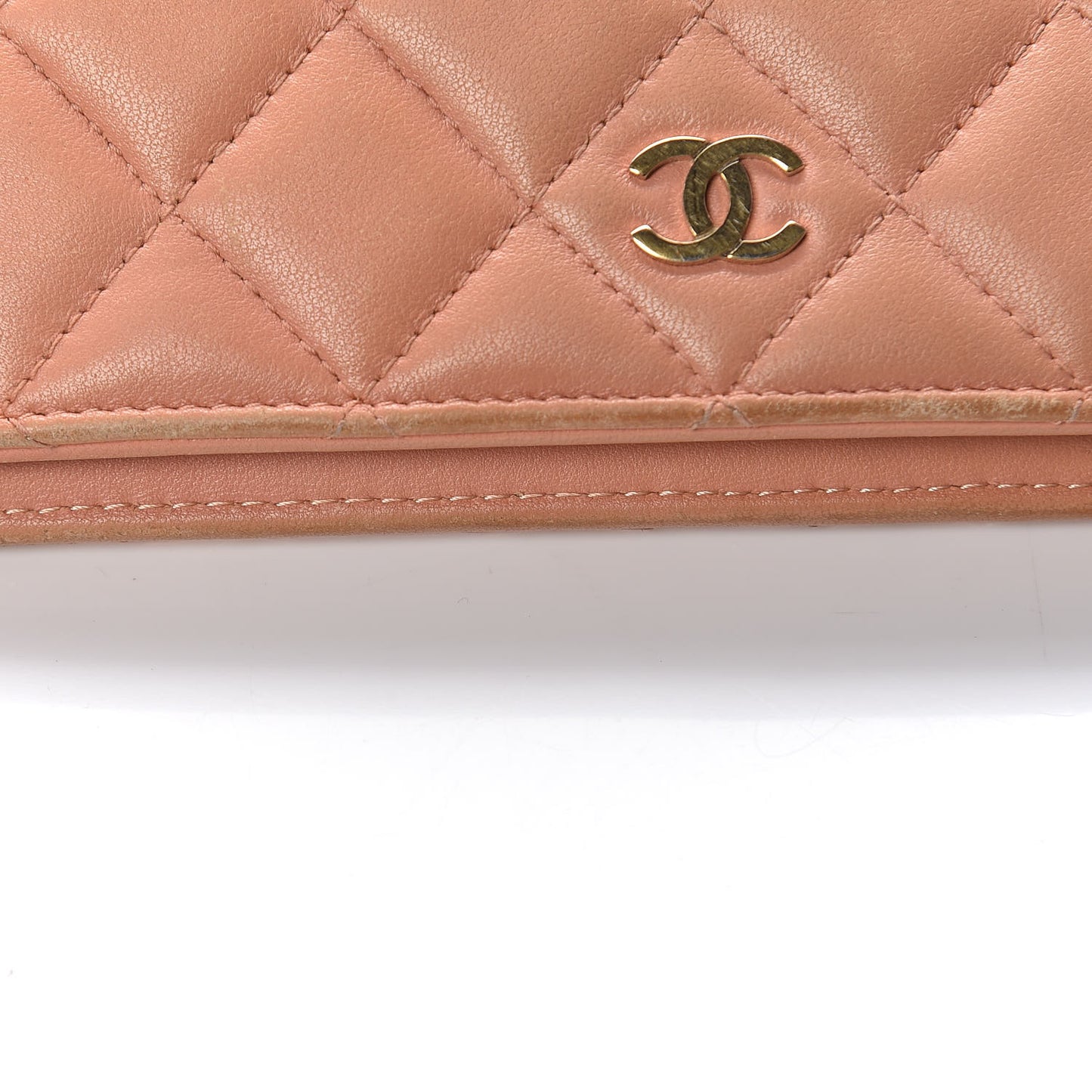 Lambskin Quilted Yen Wallet