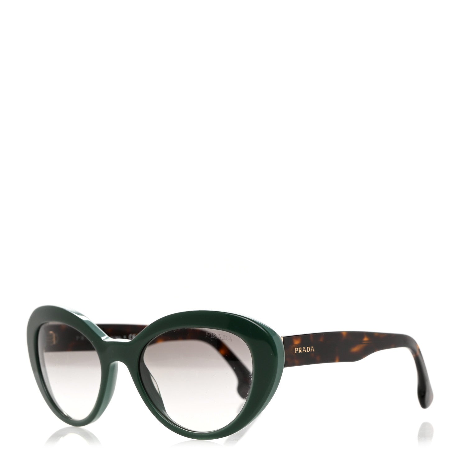 Prada Acetate Sunglasses SPR 15Q Green 1 of 8