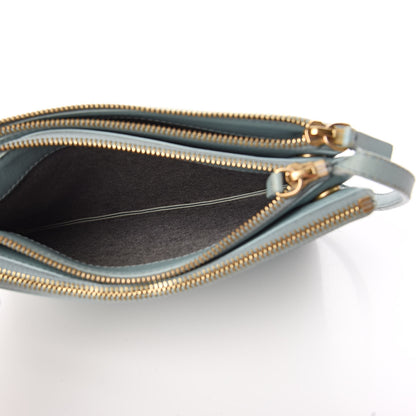 Celine Lambskin Small Trio Crossbody Bag Glacier 6 of 14