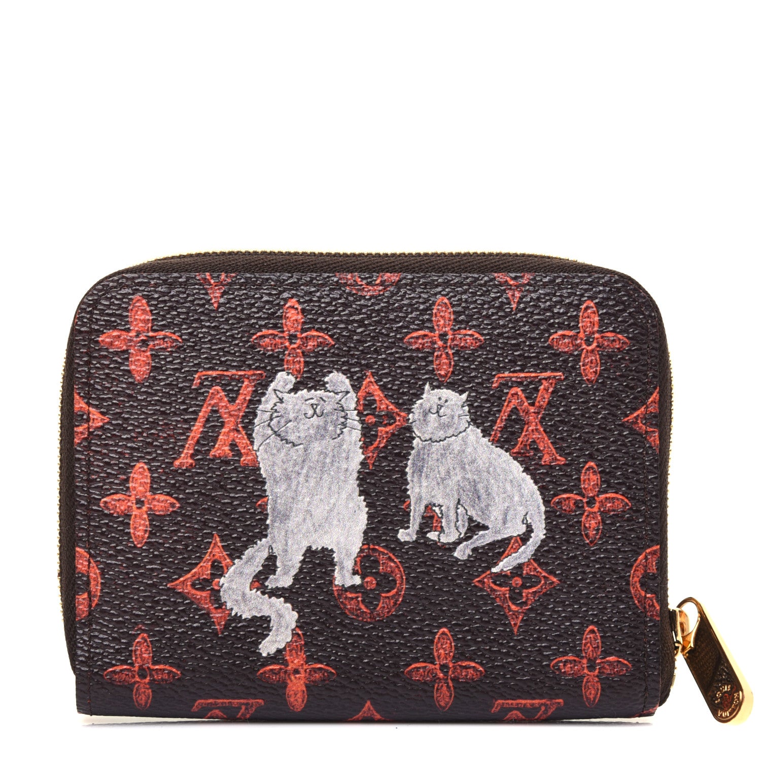 Louis Vuitton Catogram Zippy Coin Purse Marron 8 of 14
