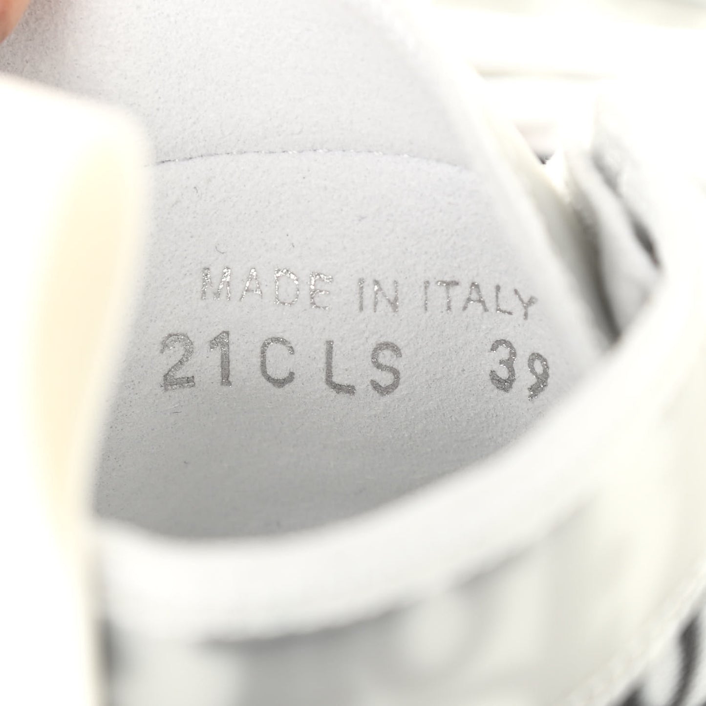 Technical Canvas Oblique Mens B23 High Top Sneakers 39 White Black