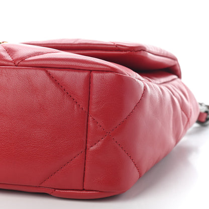 Chanel Goatskin Quilted Medium Chanel 19 Flap Red 9 of 9