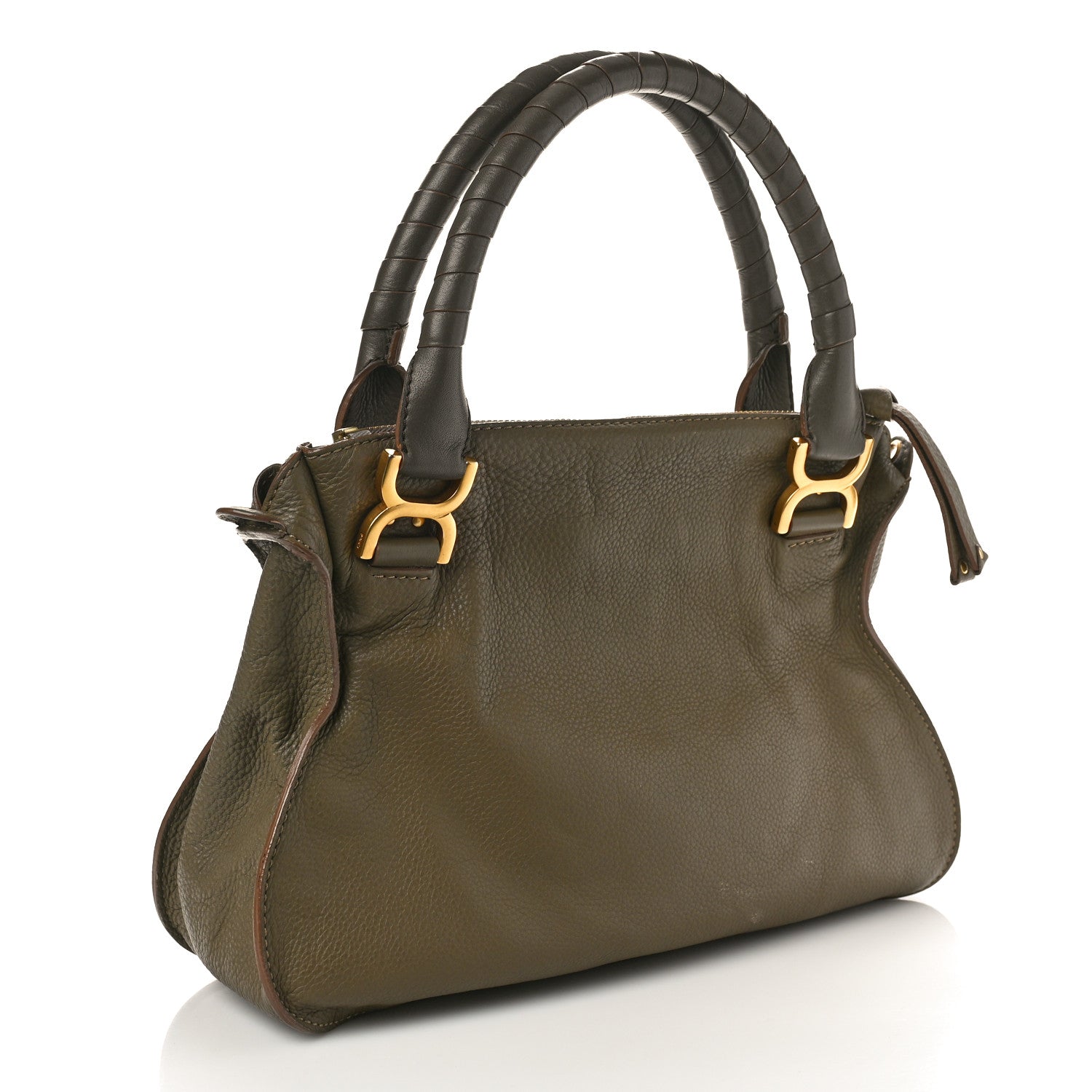 Chloe Calfskin Medium Marcie Satchel Baobab Green 3 of 10