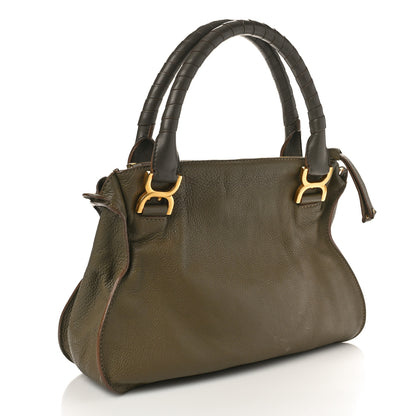 Chloe Calfskin Medium Marcie Satchel Baobab Green 3 of 10