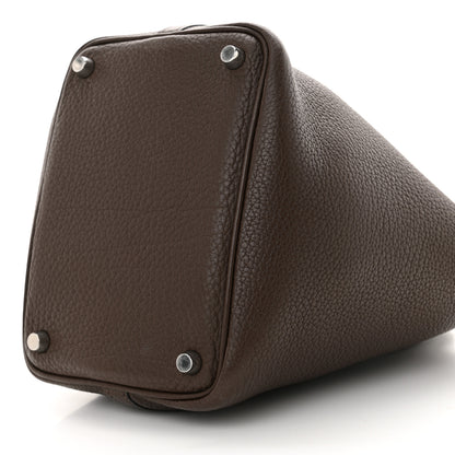 Hermes Taurillon Clemence Picotin 18 PM Cafe 10 of 10