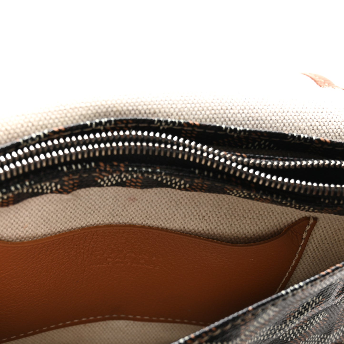 Goyardine Plumet Wallet Clutch Black Gold