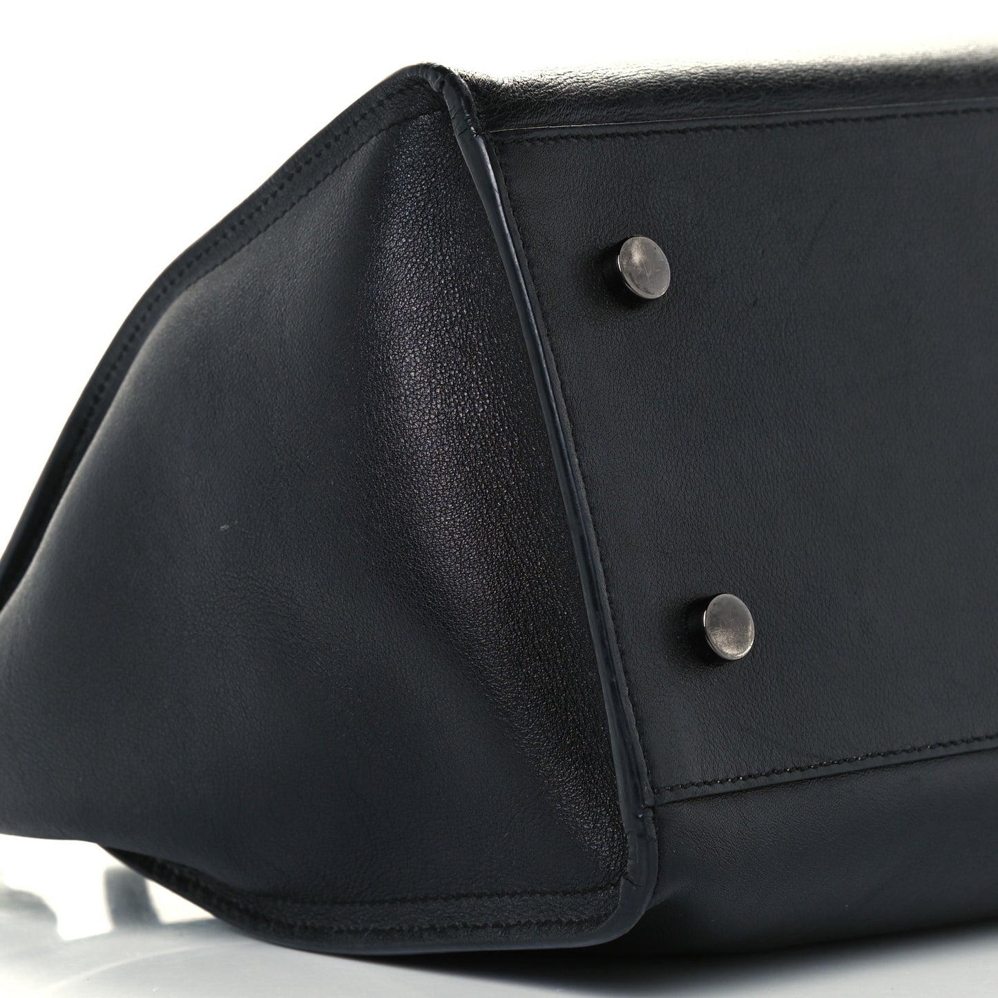 Calfskin Small Monogram Cabas Black