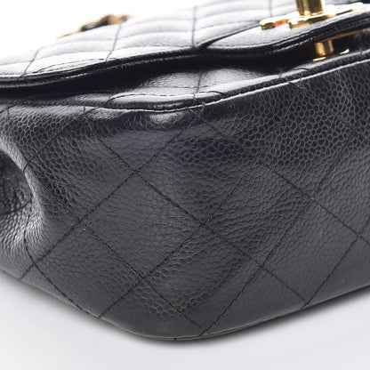 Chanel Caviar Quilted Mini Square Flap Black 8 of 9