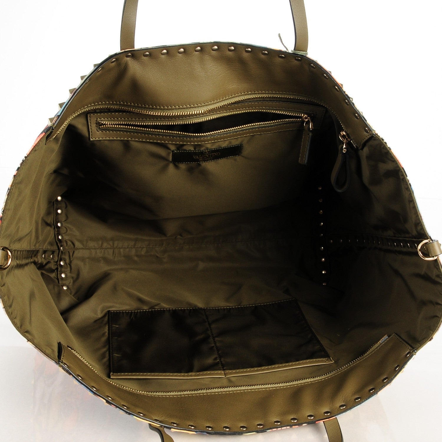 Valentino Garavani Nylon Camubutterfly Rockstud Crossbody Tote Multicolor 5 of 6