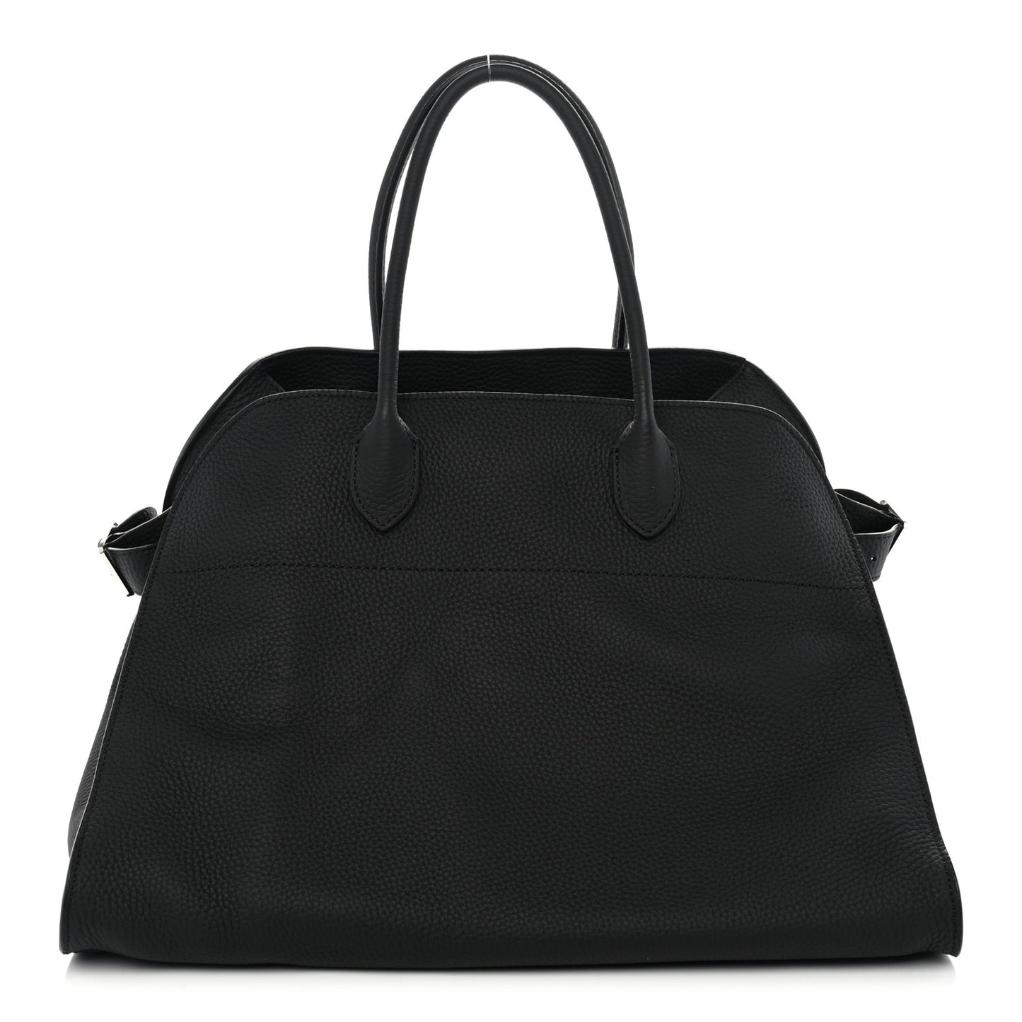 Matte Grained Calfskin Soft Margaux 15 Black
