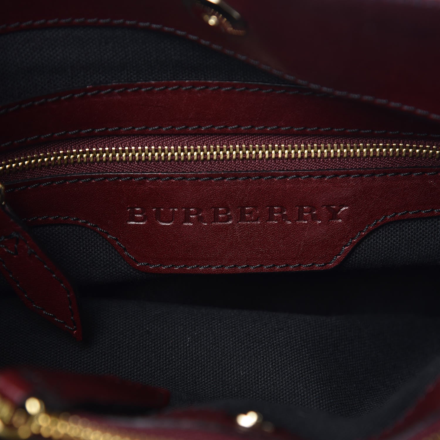 Burberry House Check Tote Burgundy 8 of 16