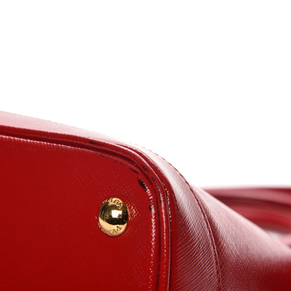 Prada Saffiano Vernice Open Promenade Tote Rosso 15 of 15