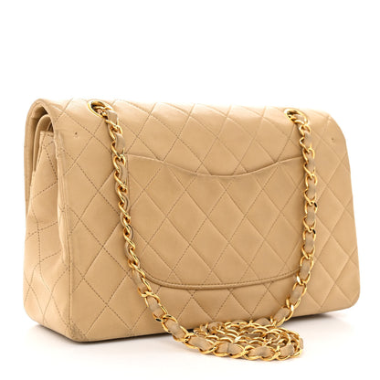 Chanel Lambskin Quilted Medium Double Flap Beige 3 of 14