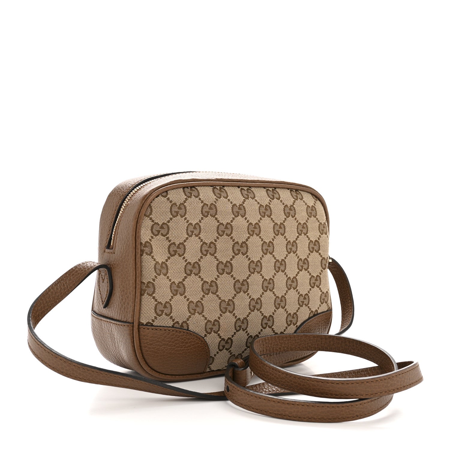Gucci Monogram Mini Bree Messenger Bag Beige Tabacco 3 of 12