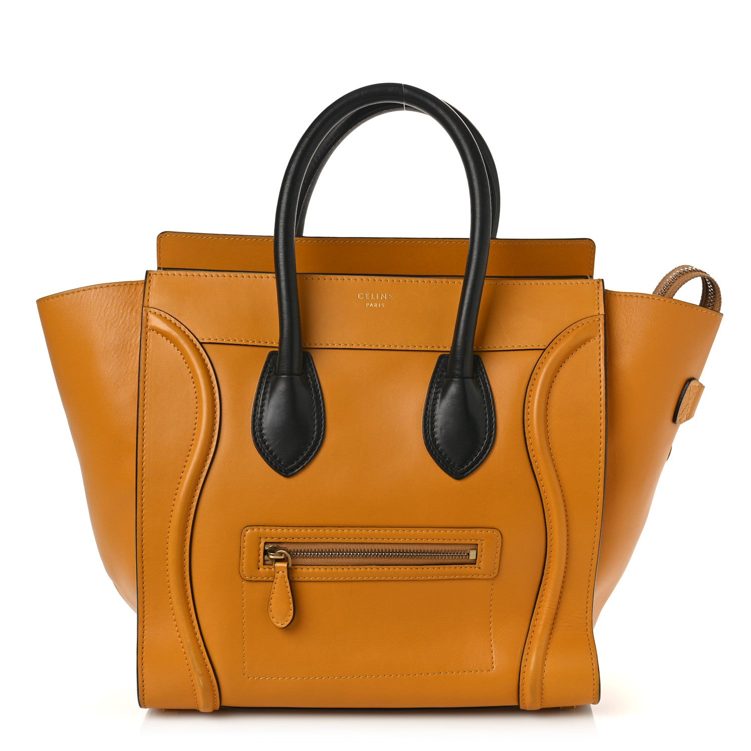 Celine Smooth Calfskin Micro Luggage Amber 1 of 11