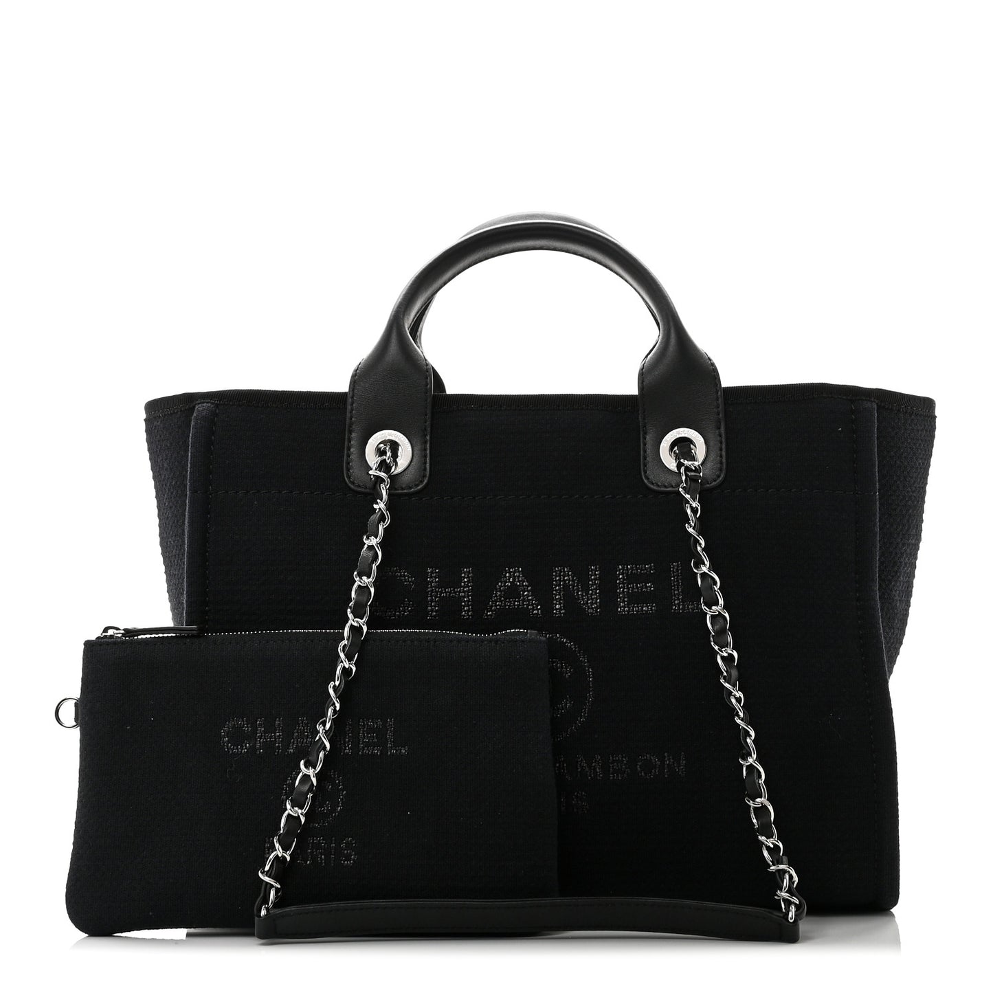 Mixed Fibers Small Deauville Tote Black
