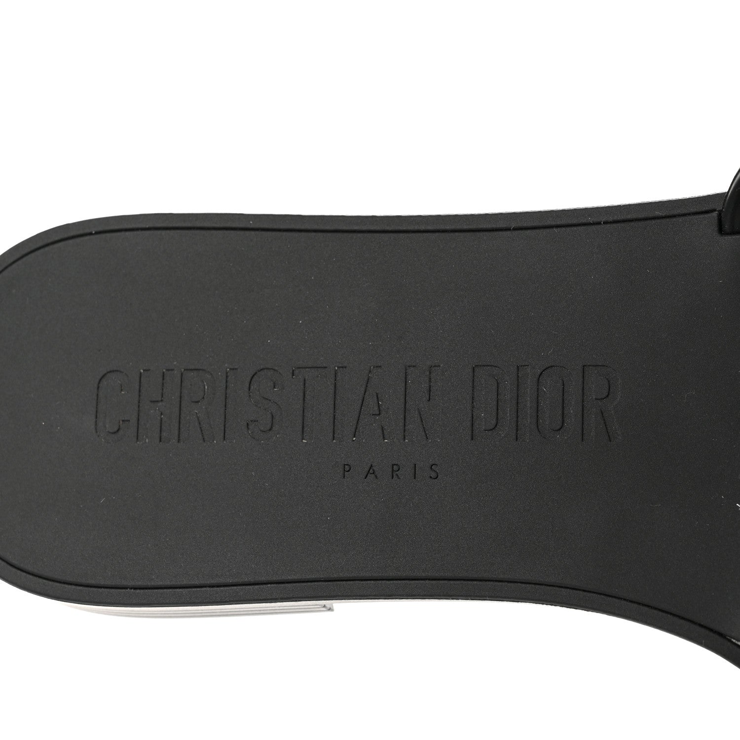 Christian Dior Matte Calfskin Pearl Dio(r)evolution Slide Sandals 38 Black 7 of 7