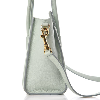 Celine Drummed Calfskin Nano Luggage Almond 16 of 18