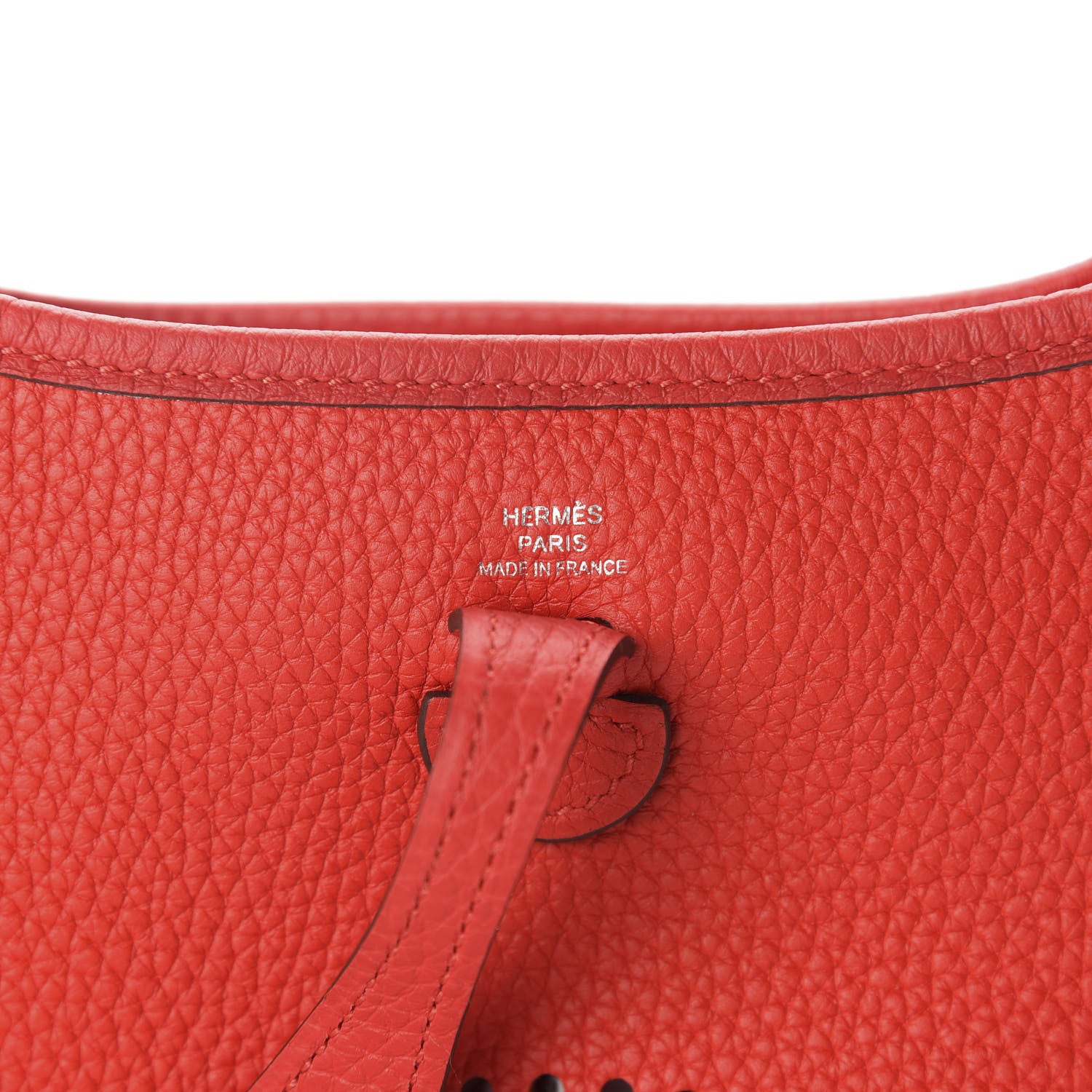 Hermes Taurillon Clemence Evelyne TPM Rouge de Coeur 8 of 11