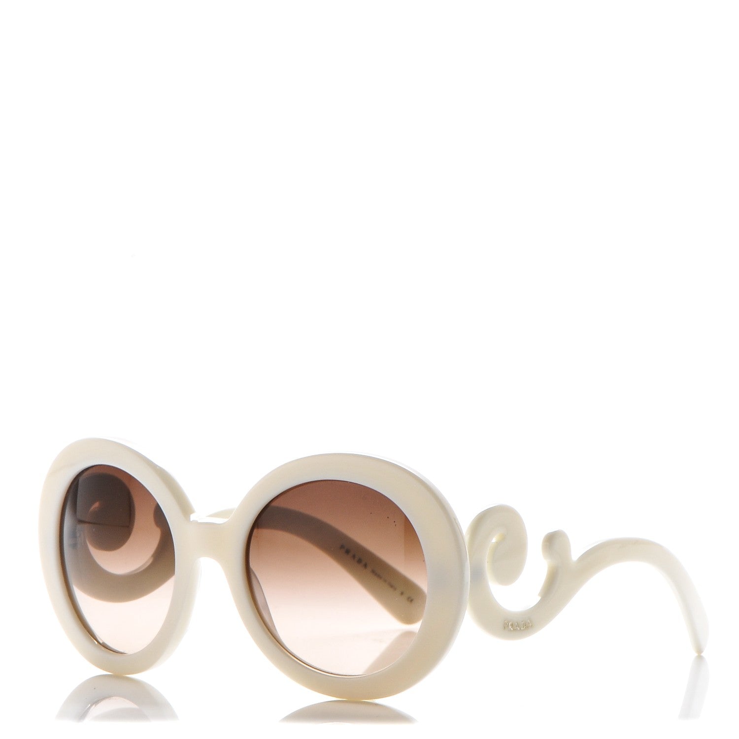 Prada Baroque Sunglasses SPR 27N White 1 of 6