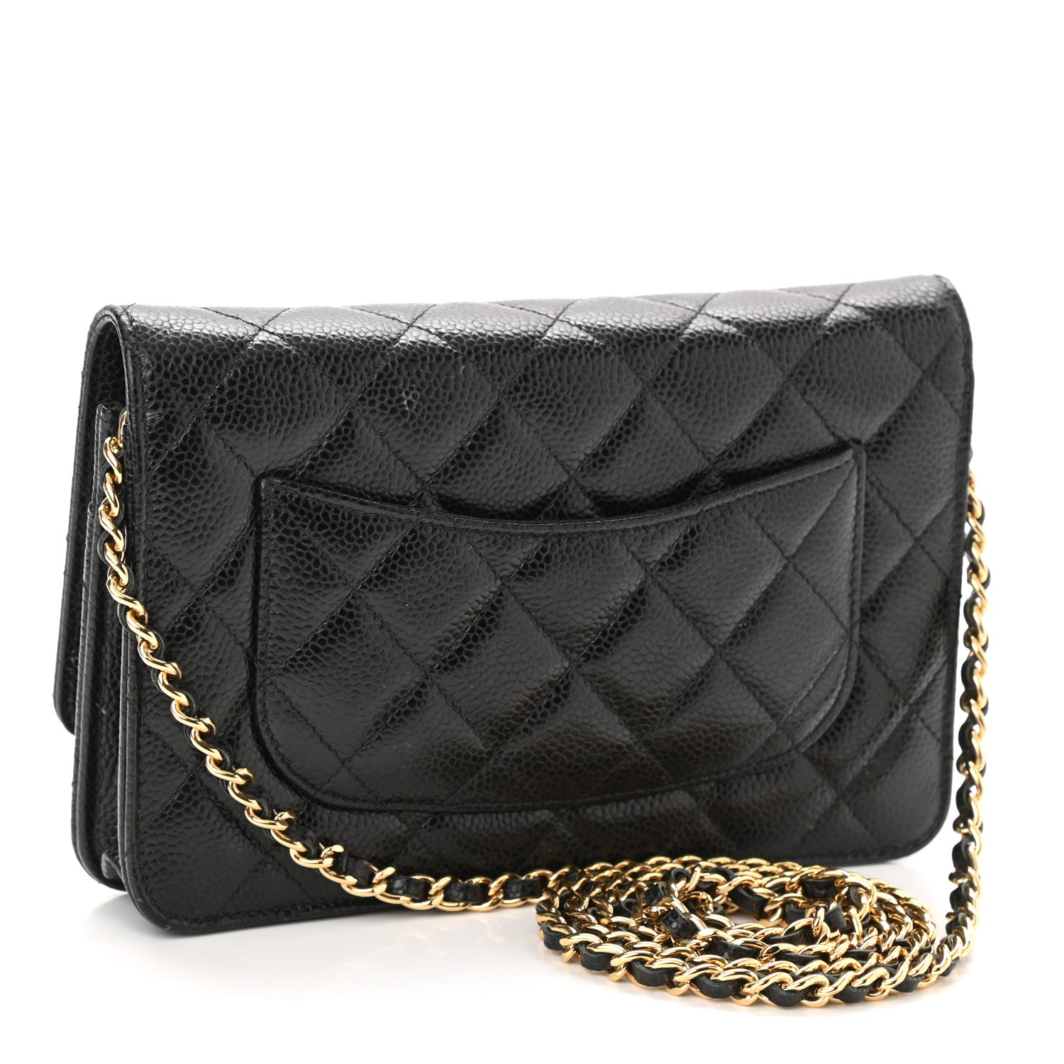 Chanel Caviar Quilted Wallet On Chain WOC Black 3 of 12