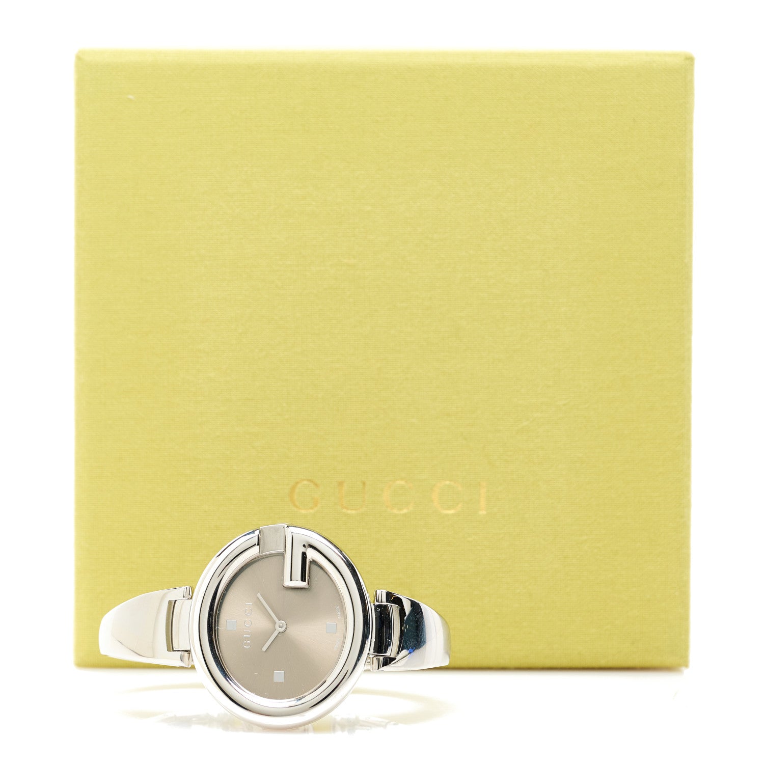 Gucci Stainless Steel 36mm Guccissima Quartz Watch Brown 5 of 5