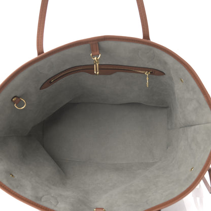 Louis Vuitton Metallic Monogram LV Garden Neverfull MM Silver 5 of 9