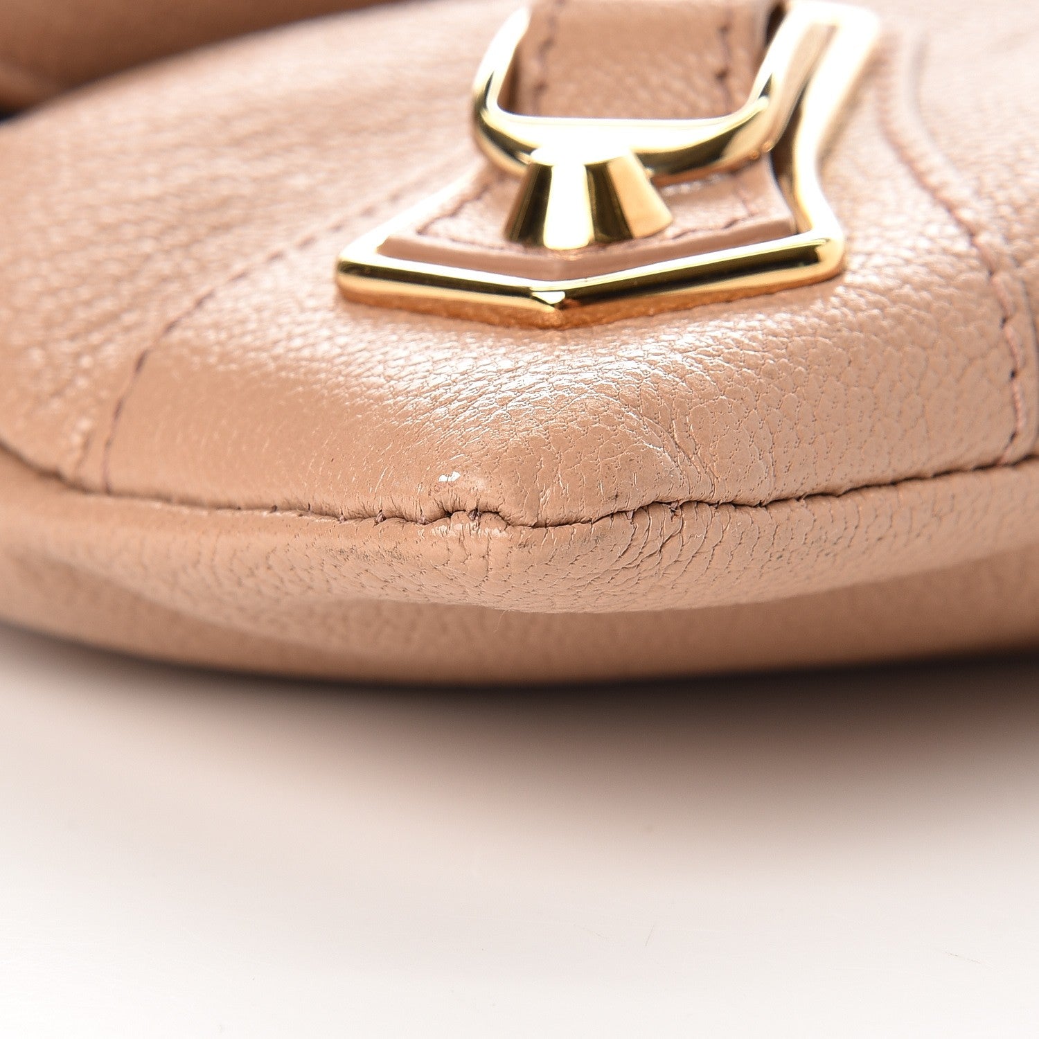 Balenciaga Chevre Gold Metallic Edge Hardware Envelope Clutch Rose Des Sables 8 of 8