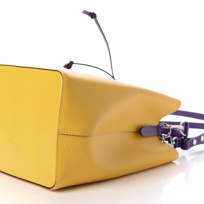 Louis Vuitton Epi NeoNoe MM Citron Violet 7 of 10