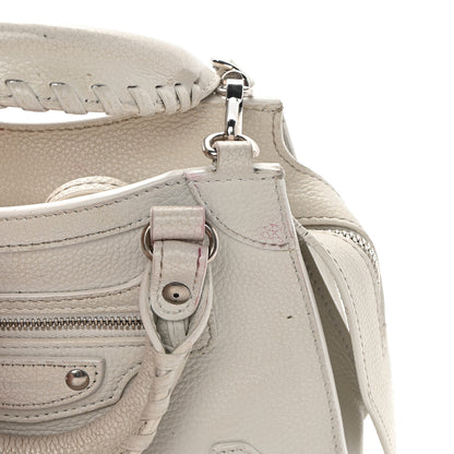 Balenciaga Grained Calfskin Neo Classic Silver Hardware Mini City White 18 of 22