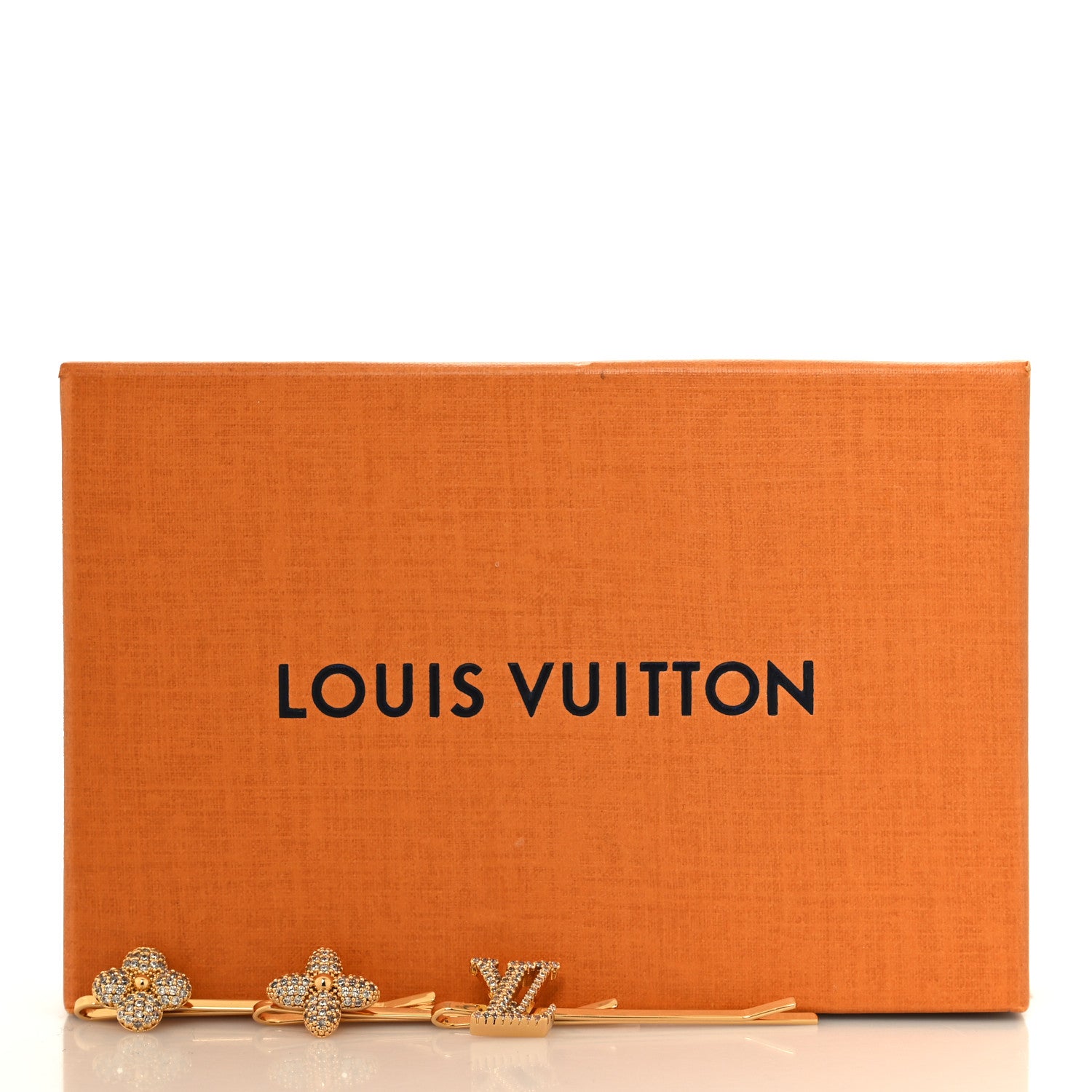 Louis Vuitton クリスタルヘアピン Louis Vuitton Monogram Louisa Crystal Barrette Set 1576793