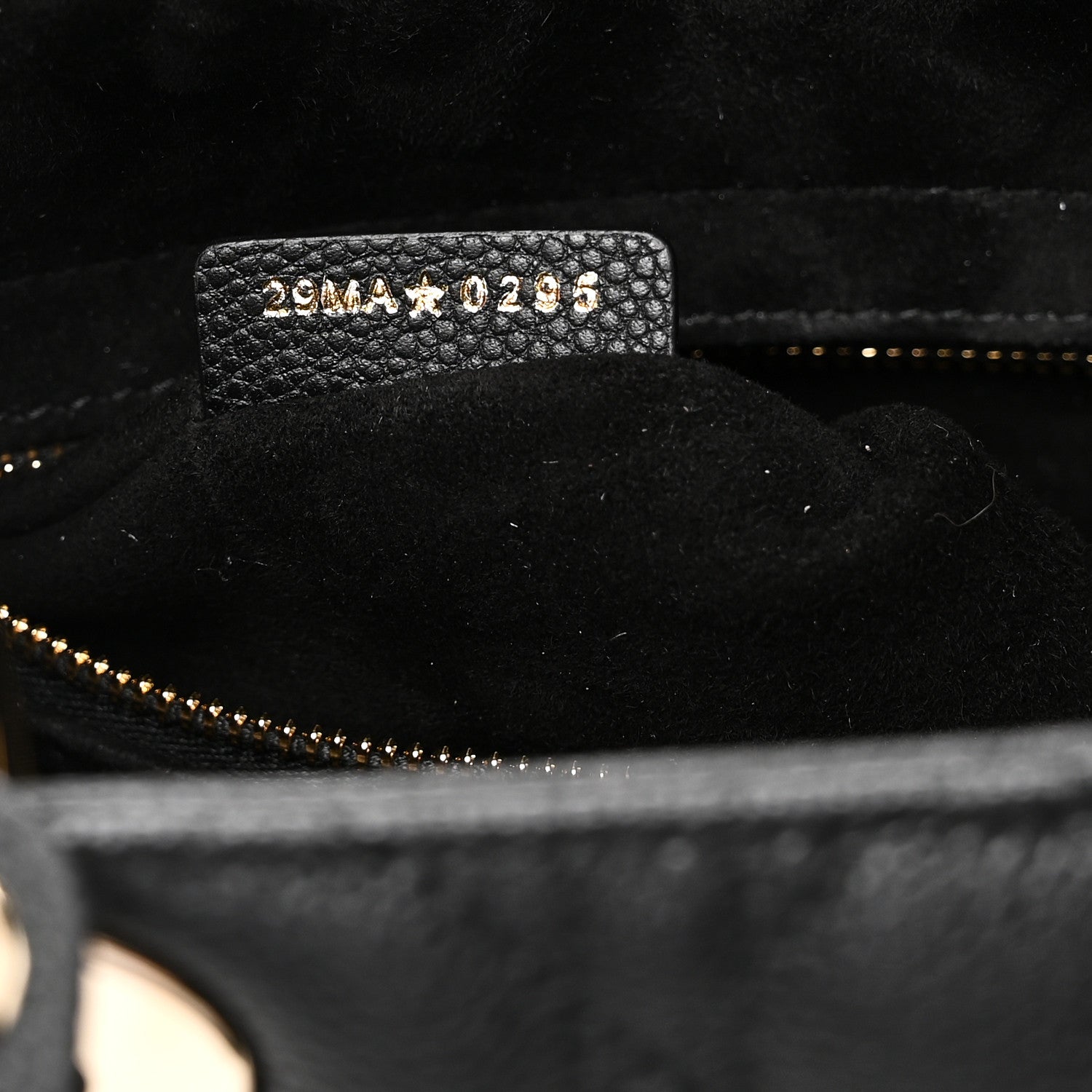 Christian Dior Grained Calfskin Cannage Medium Lady Dior Black 7 of 11