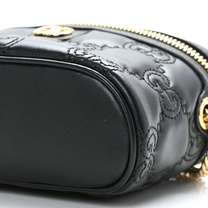 Gucci Calfskin GG Matelasse Mini Top Handle Bag Black 8 of 8