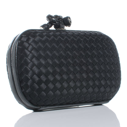 Bottega Veneta Satin Knot Clutch Nero Black 3 of 8