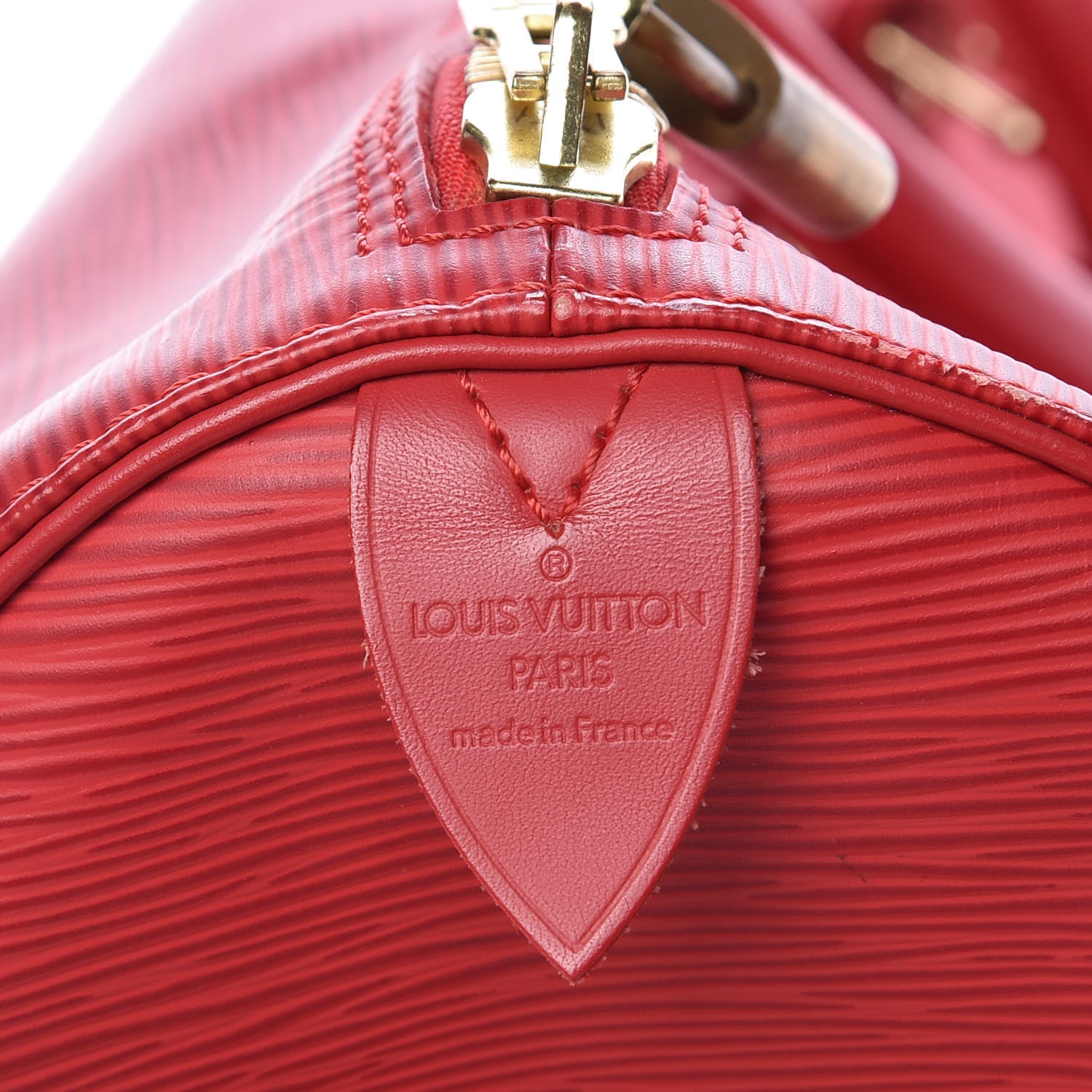 Louis Vuitton Epi Keepall 55 Castillan Red 6 of 23