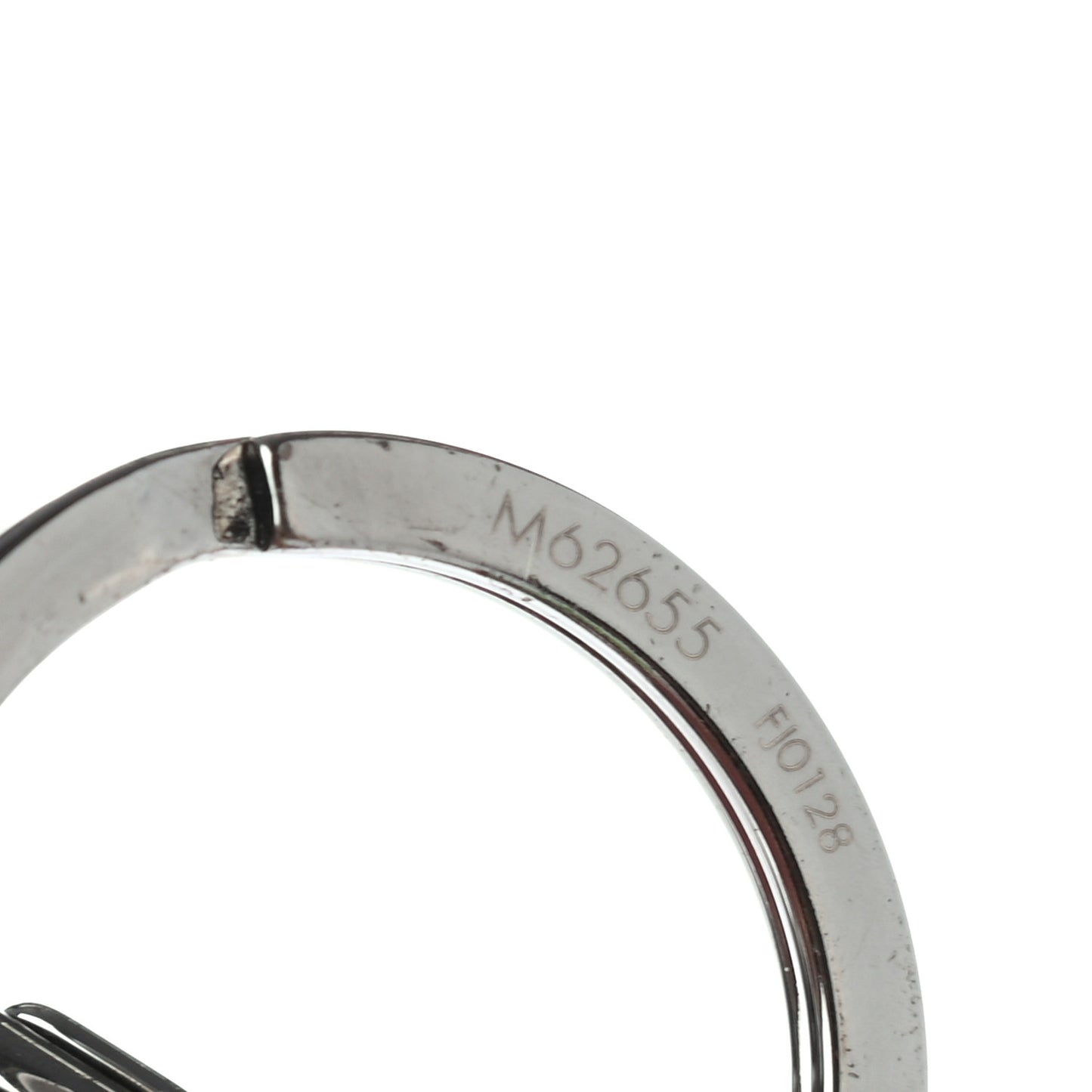 LV Initials Inlay Key Chain Holder Blue