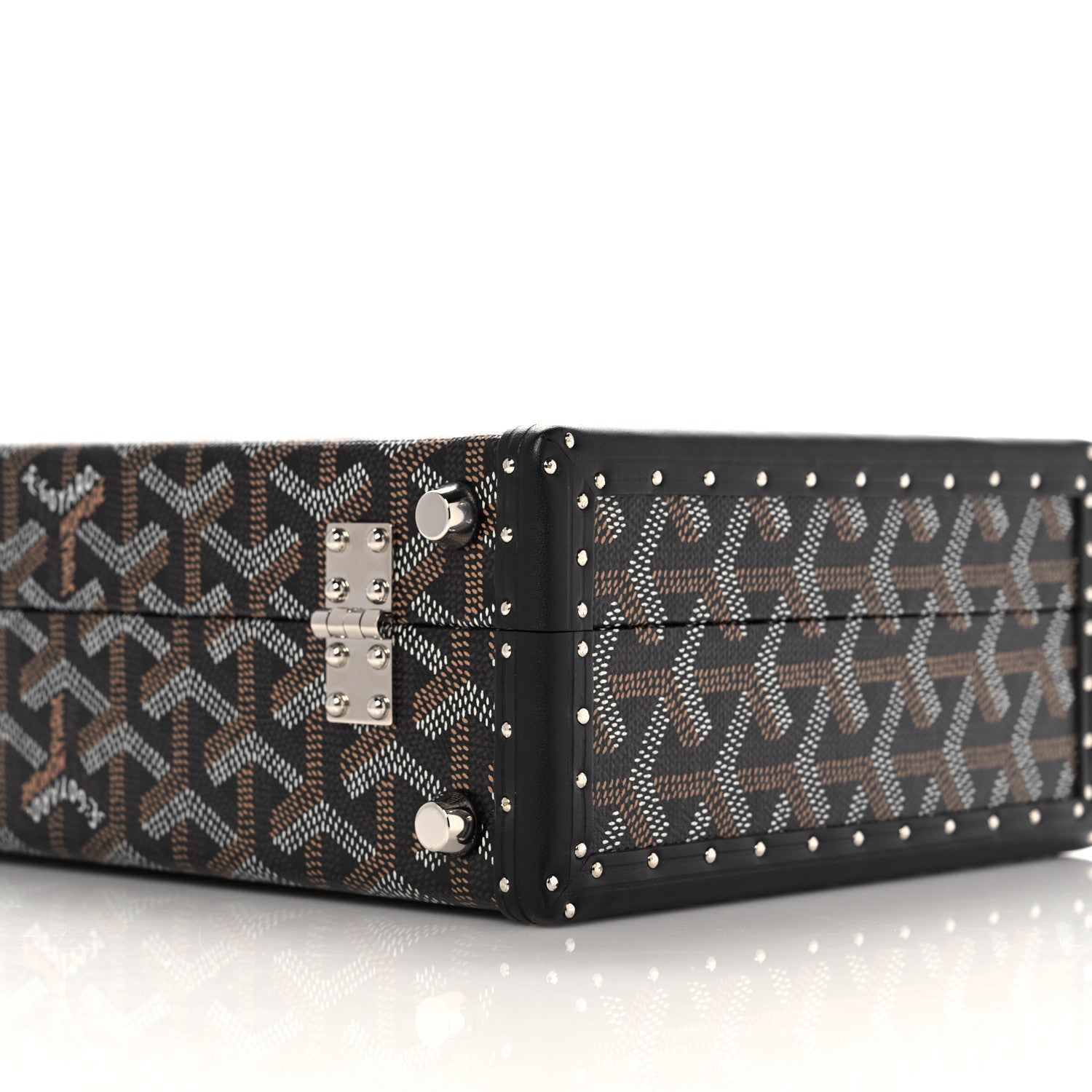 Goyard Goyardine Grand Hotel Trunk Bag Black 9 of 10