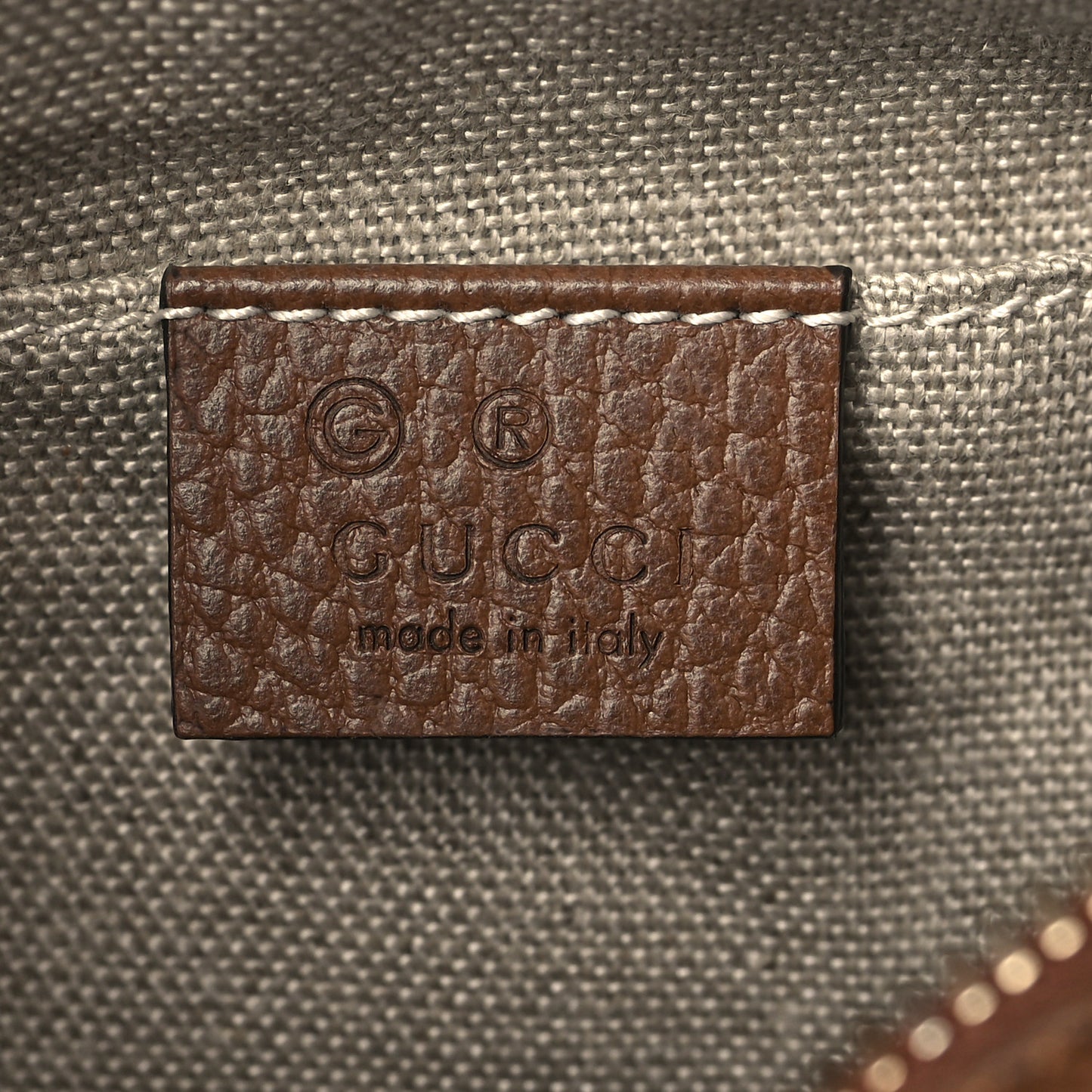Monogram Mini Bree Messenger Bag Beige Tabacco