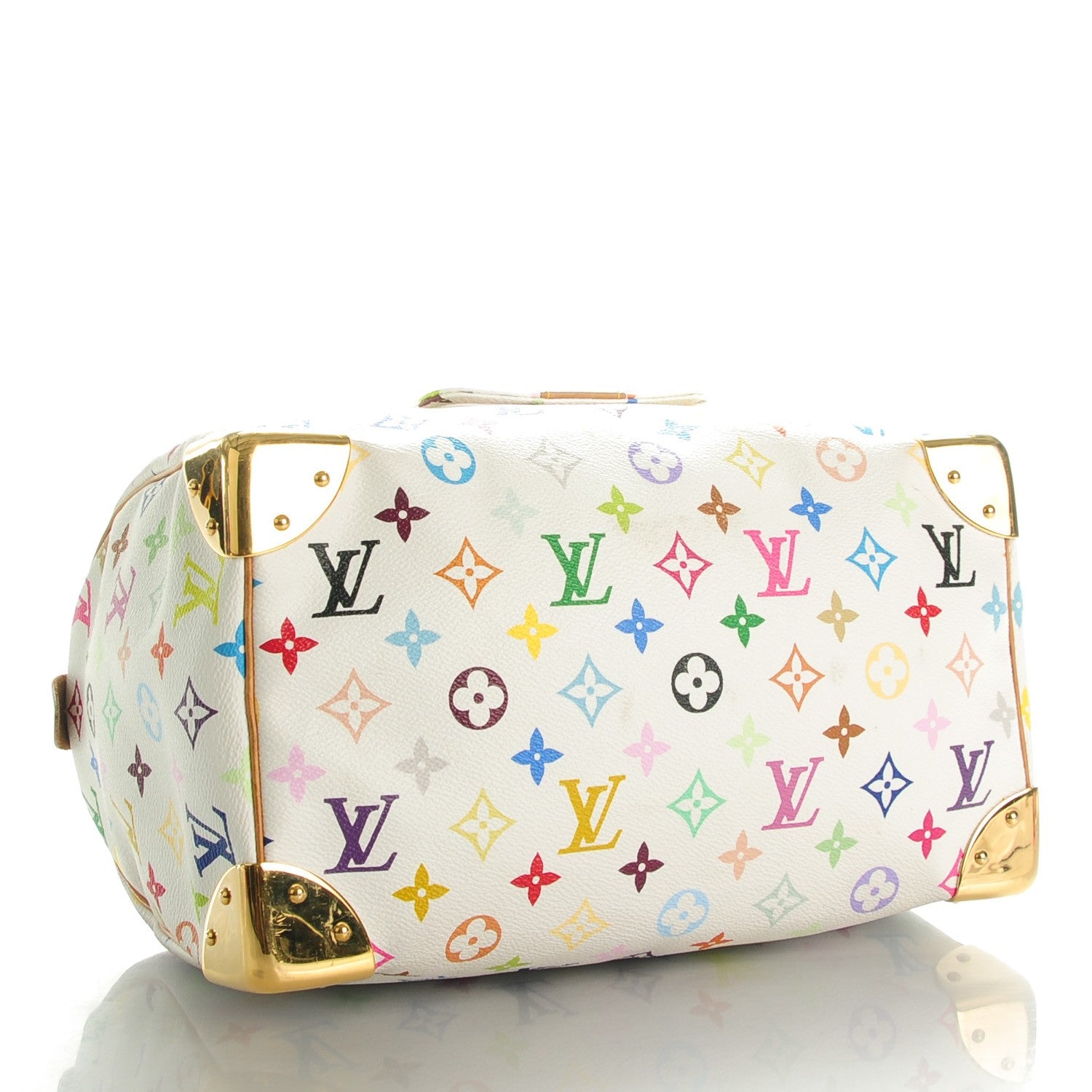 Louis Vuitton Monogram Multicolor Speedy 30 White 4 of 7