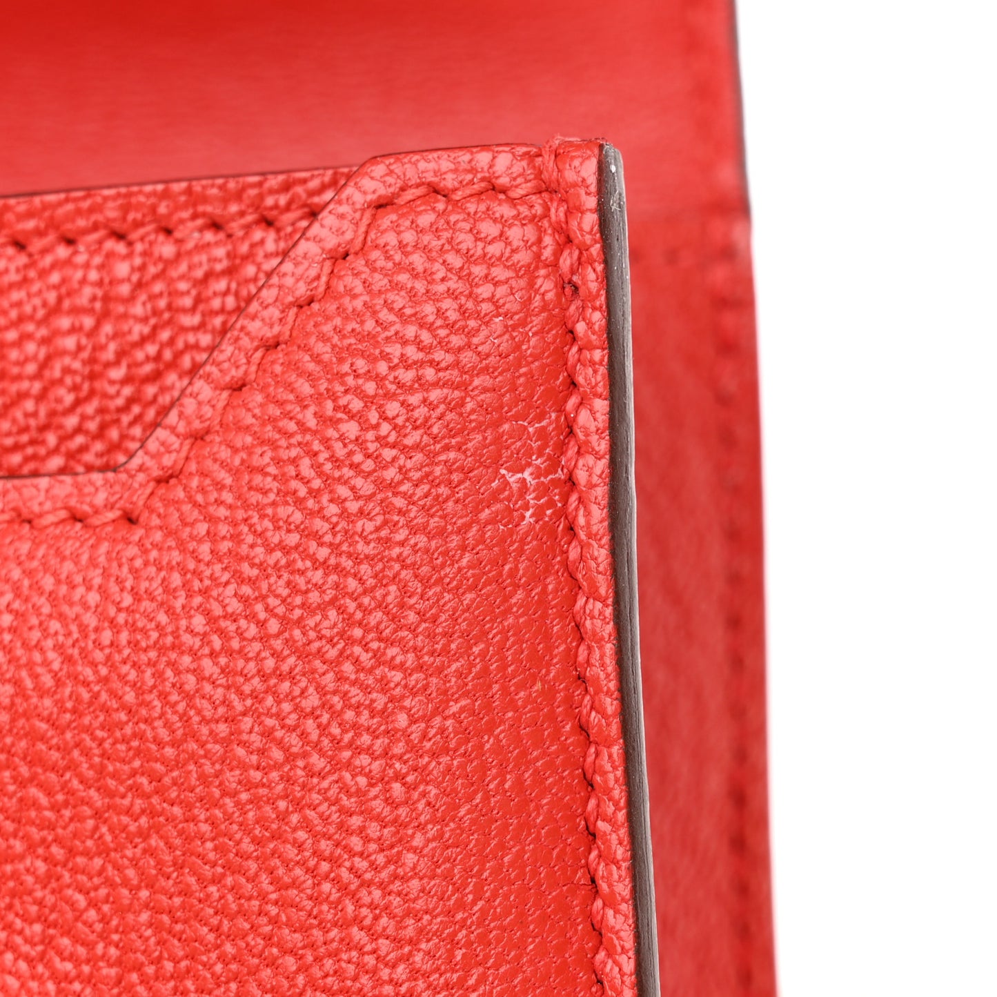 Chevre Mysore Mini Verrou Chaine Bag Rouge Tomate