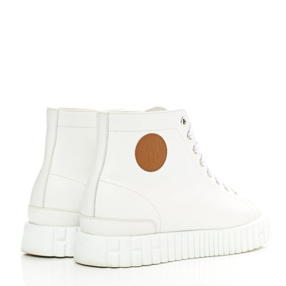 Hermes Calfskin Womens Climb Sneakers 36 White 4 of 9