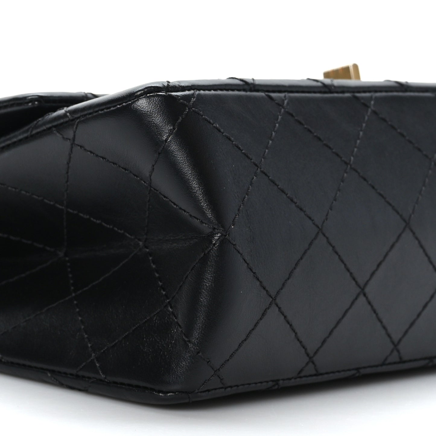 Aged Calfskin Quilted 2.55 Reissue 226 Flap Black