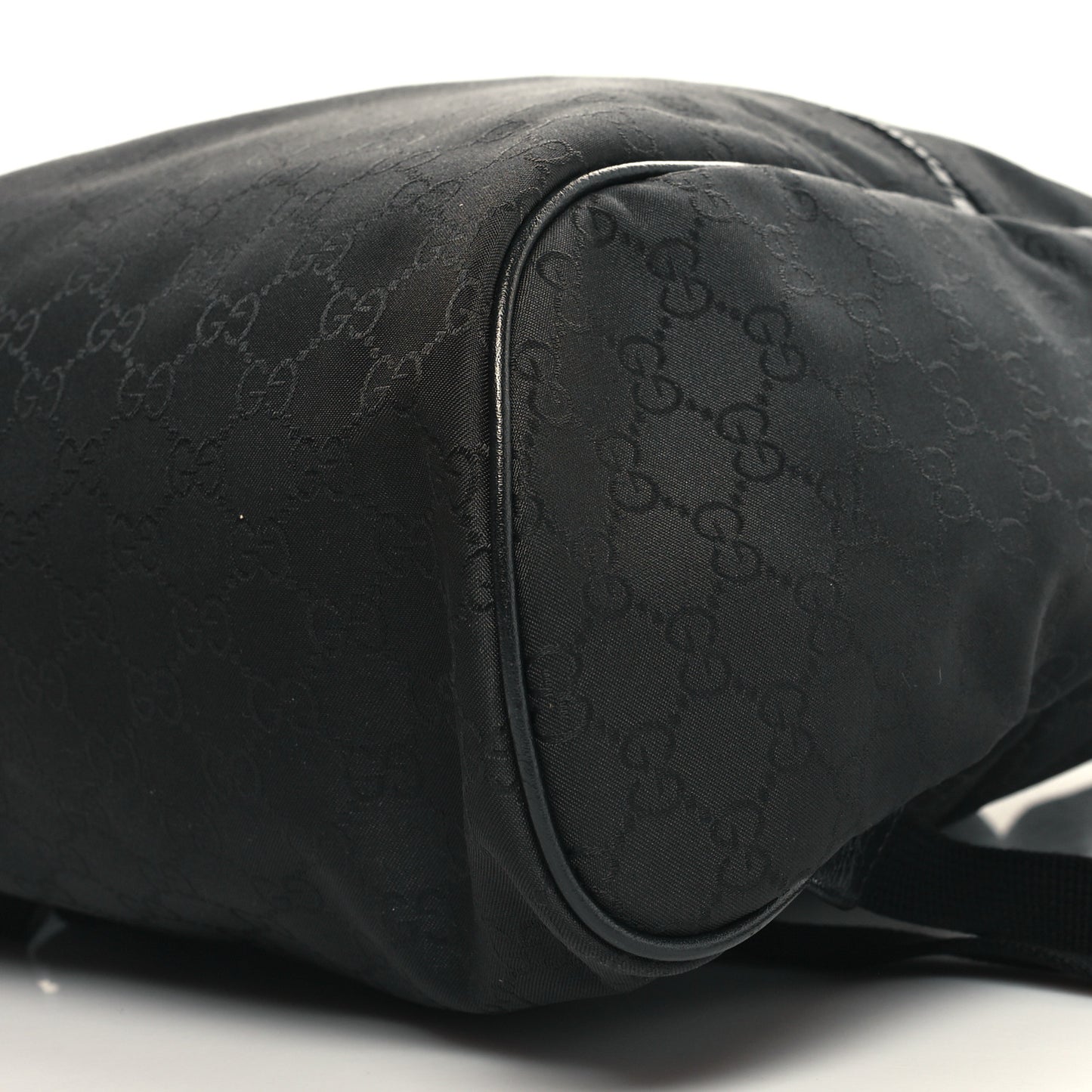 Nylon Monogram Slim Backpack Black