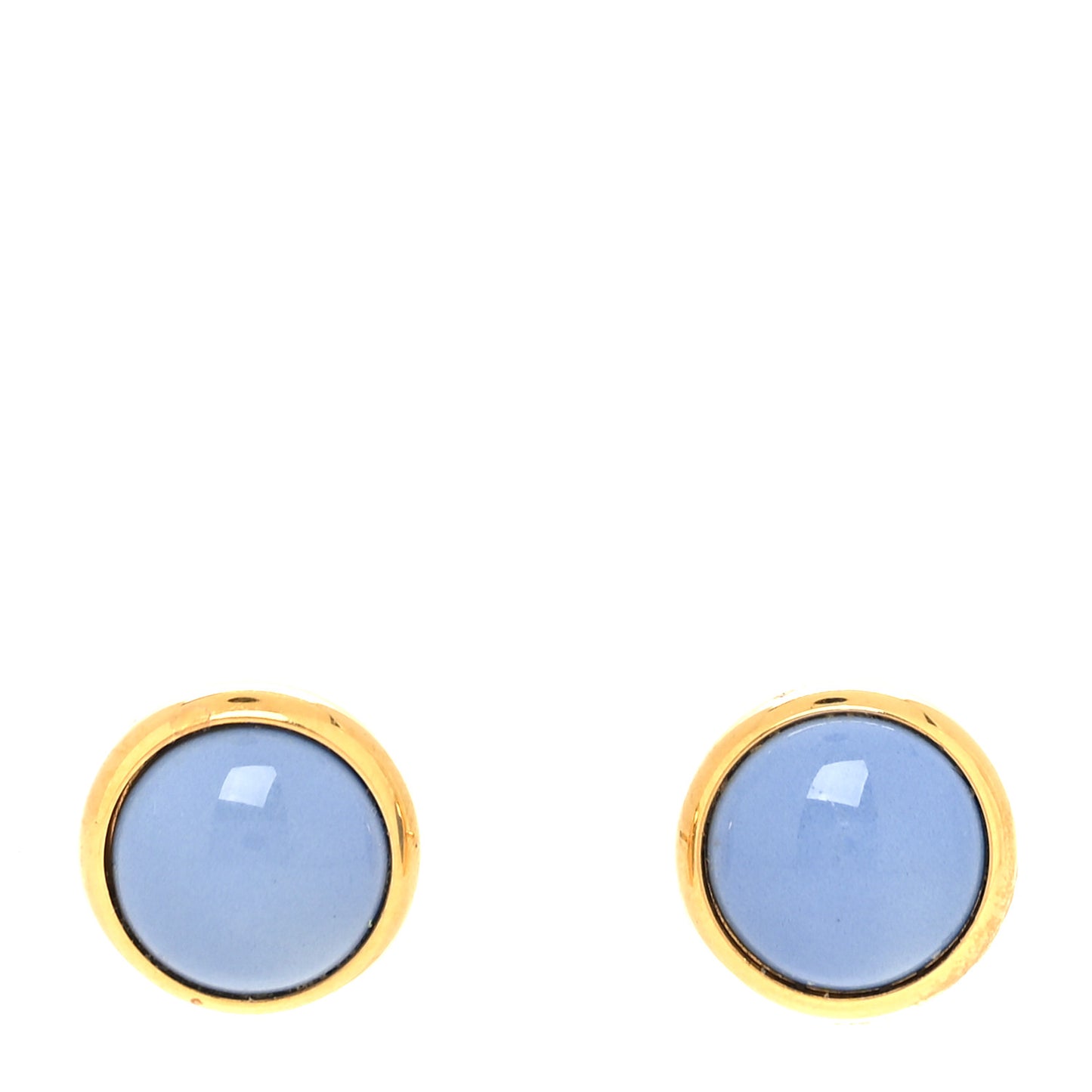 Gold Plated Metal Enamel Eclipse Earrings